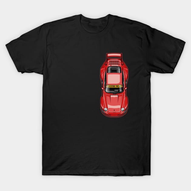 RWB 993 Solid Color Red T-Shirt by Jiooji Project